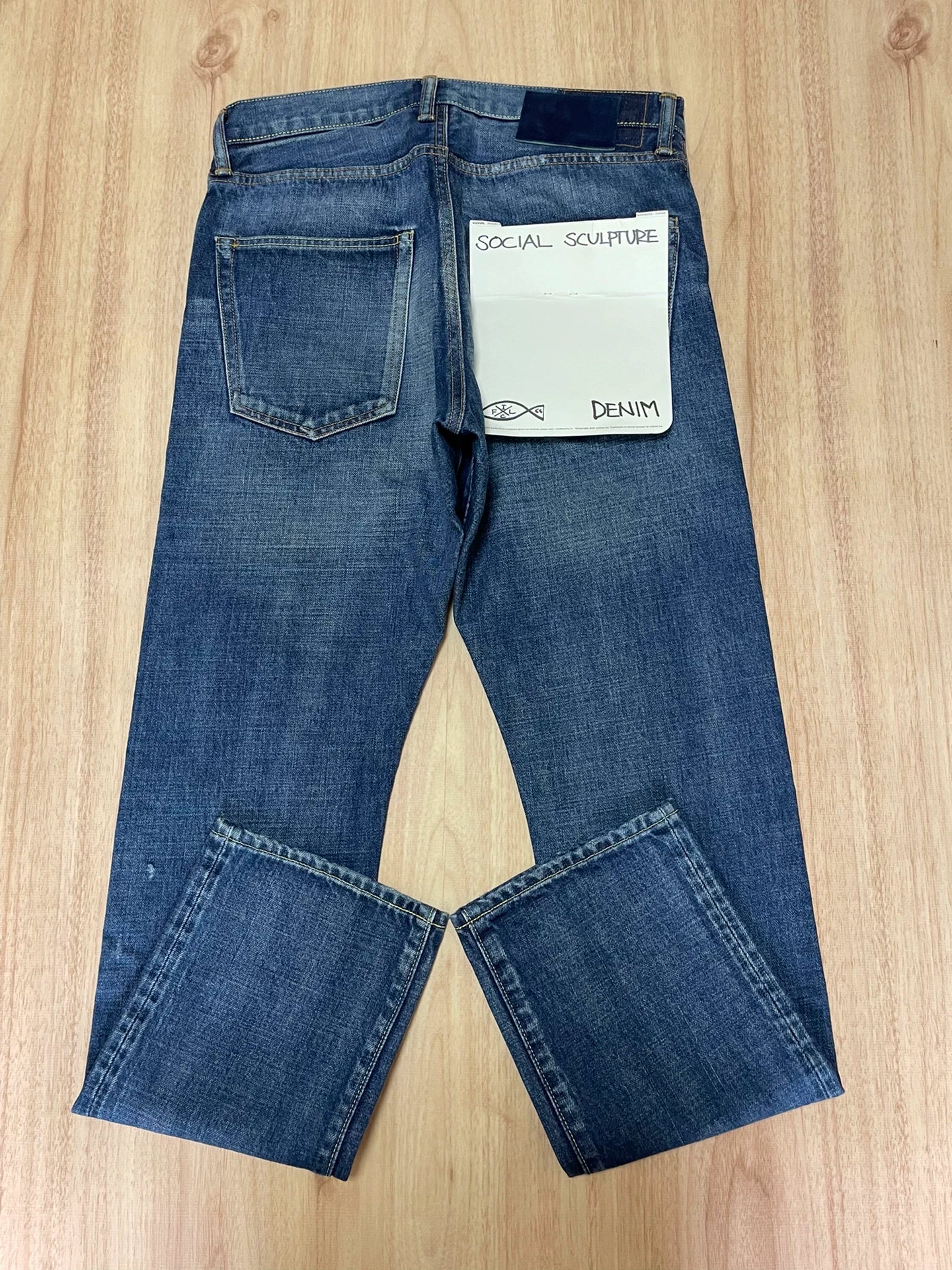 VISVIM SOCIAL SCULPTURE DAMAGED-12 Washed Jeans