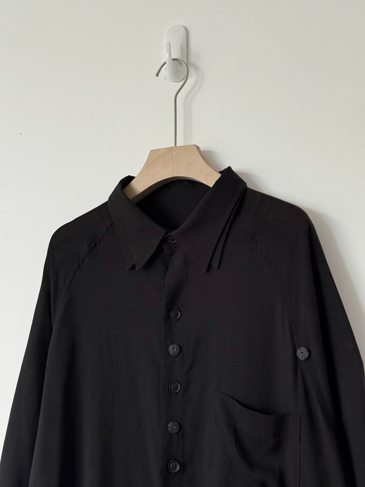 Yohji Yamamoto Pleated Patch Shirt