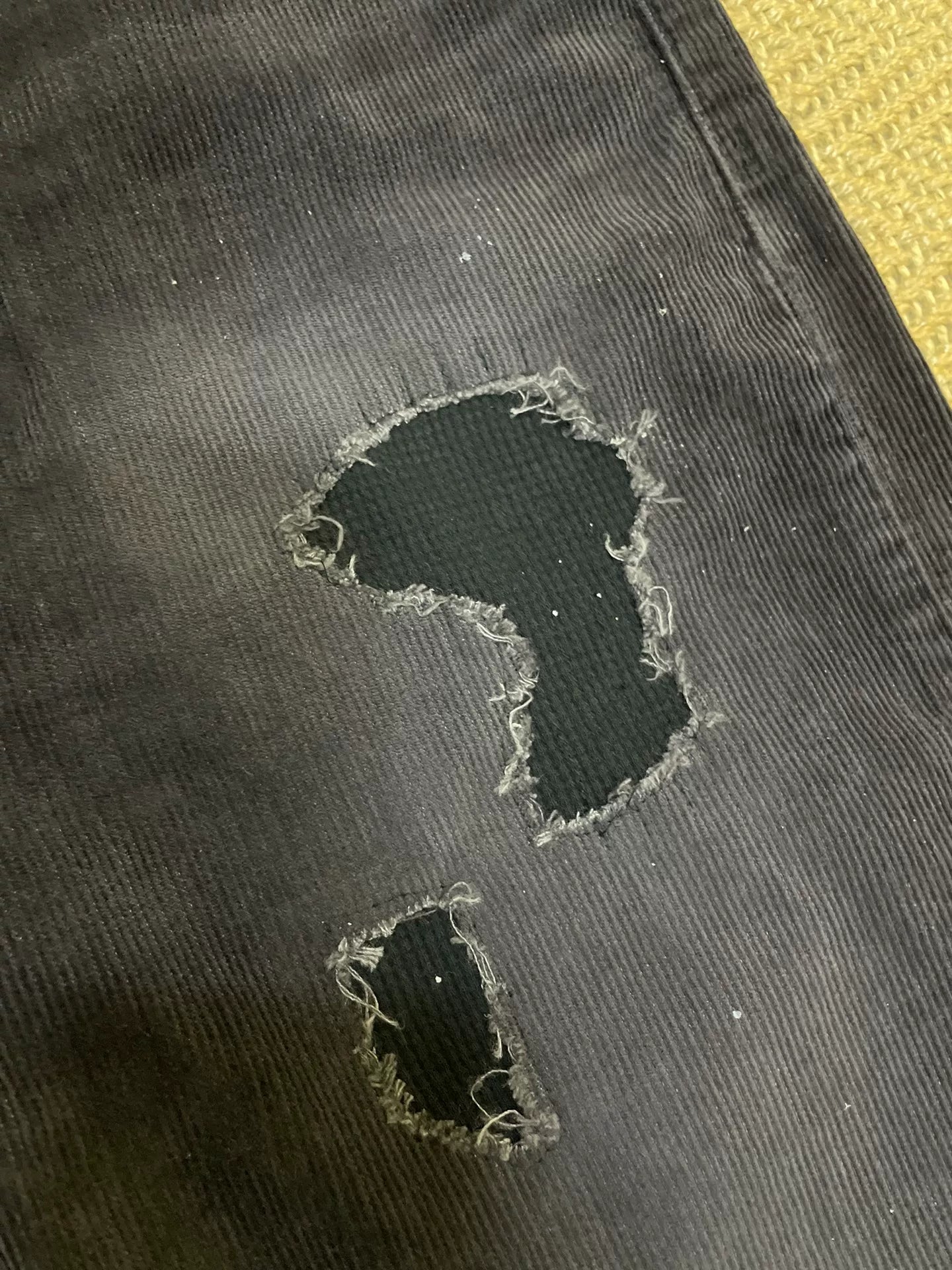 Vanquish Fragment Distressed Splatter Corduroy Pants