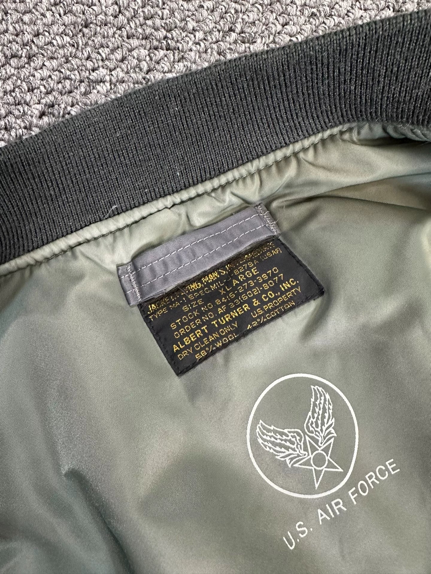 toys mccoy flight jacket in gray