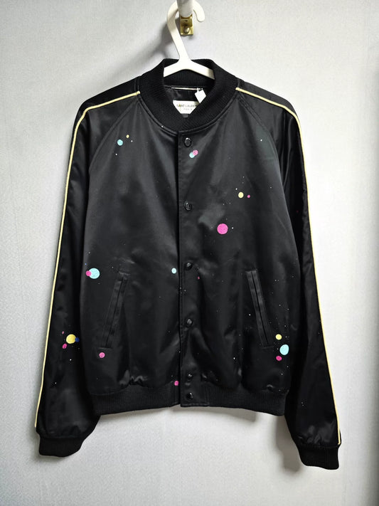 Saint Laurent Polka Dot Bomber Jacket