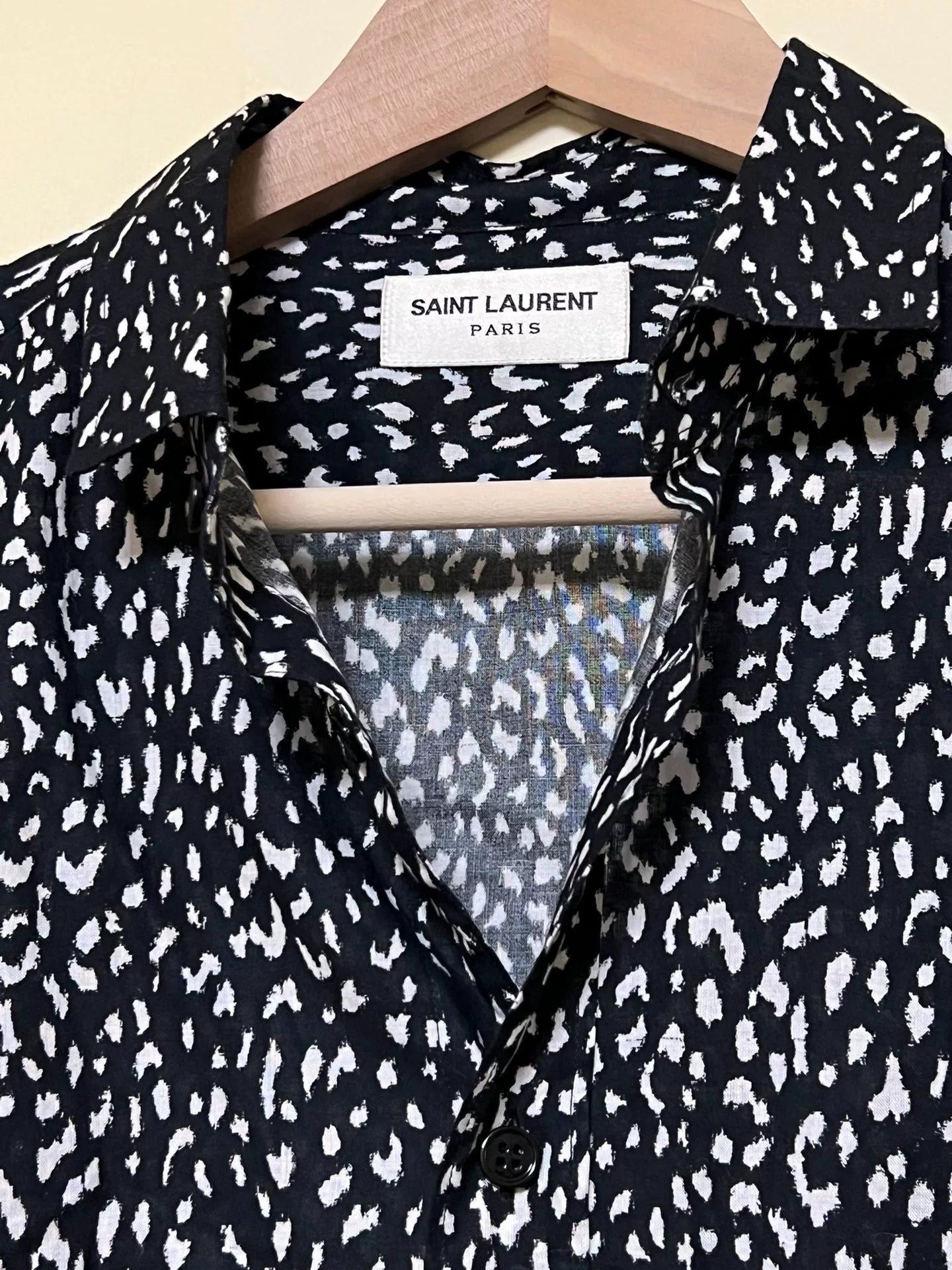 Saint Laurent YSL Jackson Wang Leopard Shirt