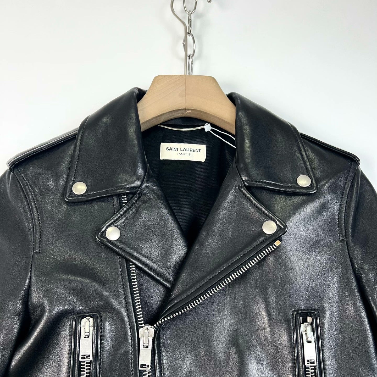 Saint Laurent Classic Leather Biker Jacket