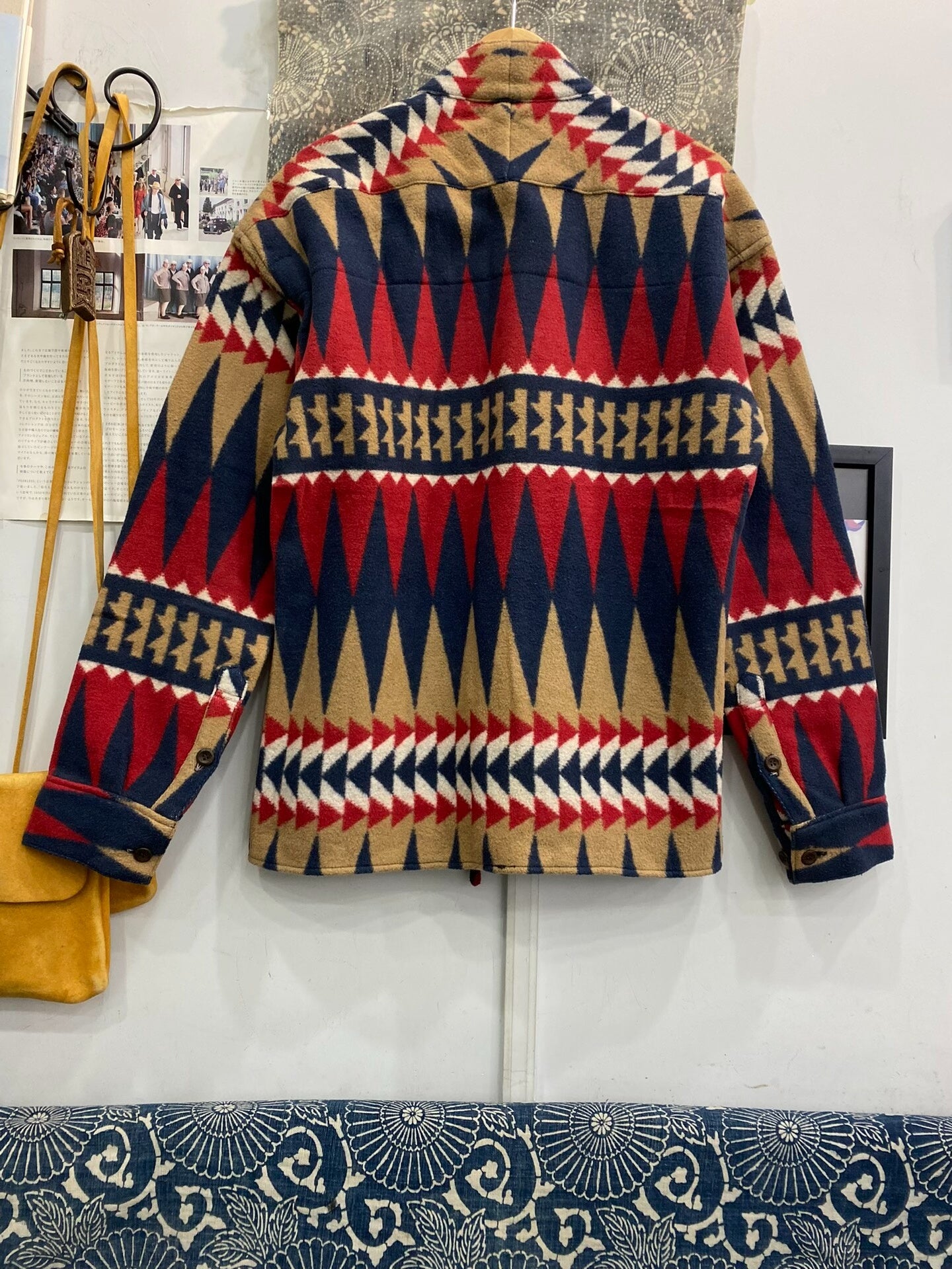 visvim ict robe with American tribal patterns