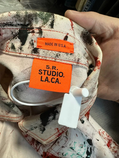 sterling ruby raf simons paint splatter shirt