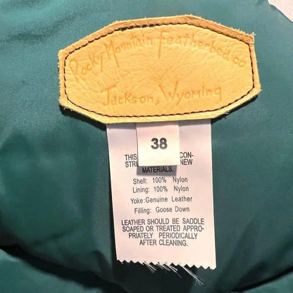 rocky mountain featherbed down vest size 38