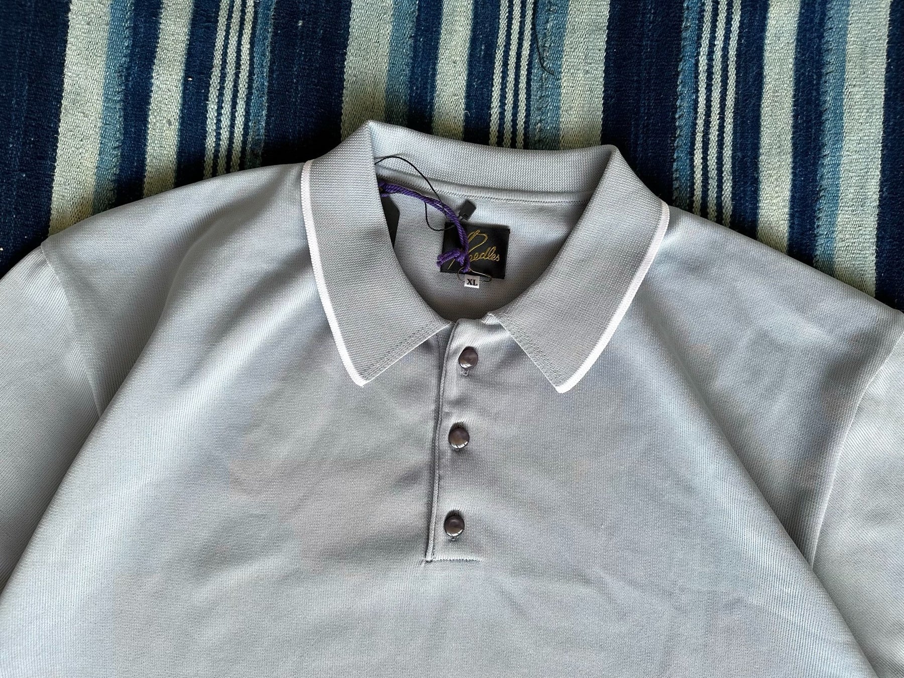 Needles Short-Sleeve Polo Sweater