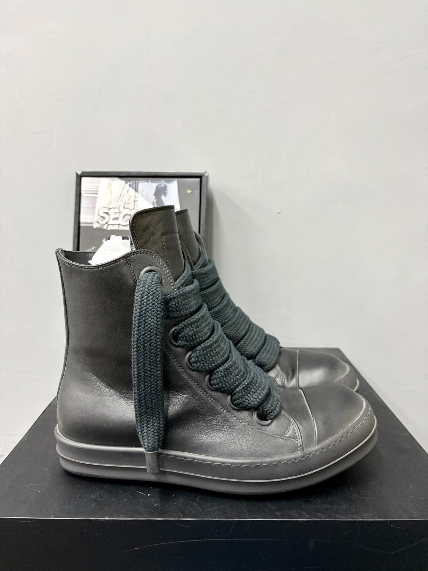 Rick Owens 24SS Black Warrior High-Top