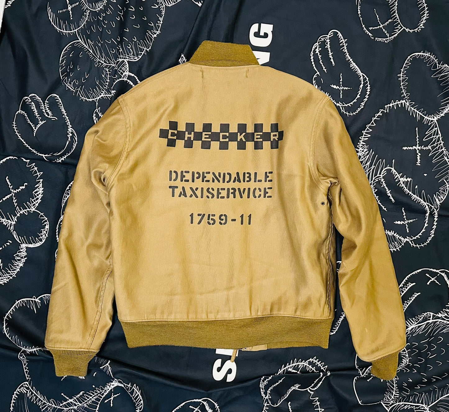 Navy Deck Jacket with Fleece Lining