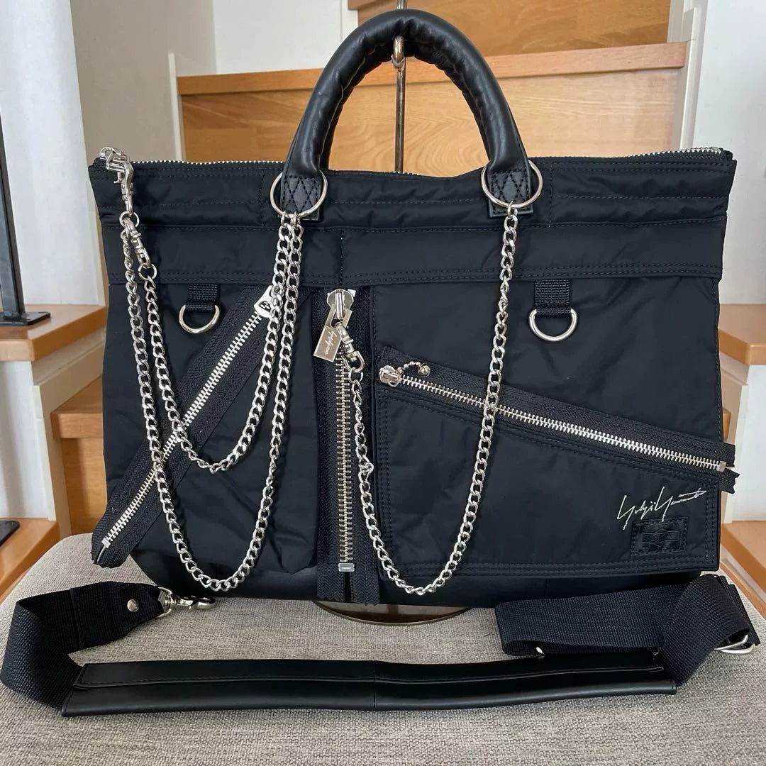 Yohji Yamamoto x Porter Black Shoulder Bag