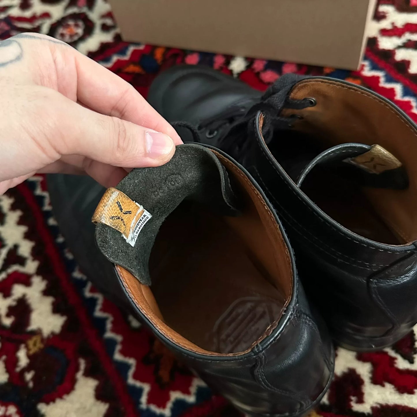 visvim nelson plain toe leather boots