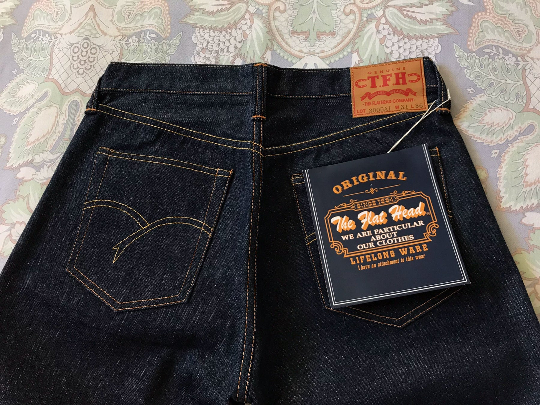 The Flat Head 3005AI Natural Dye Jeans