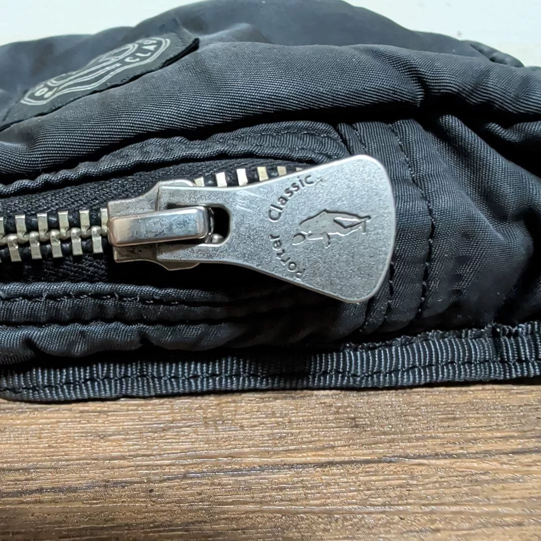 PORTER Classic Black Nylon Accessory Pouch
