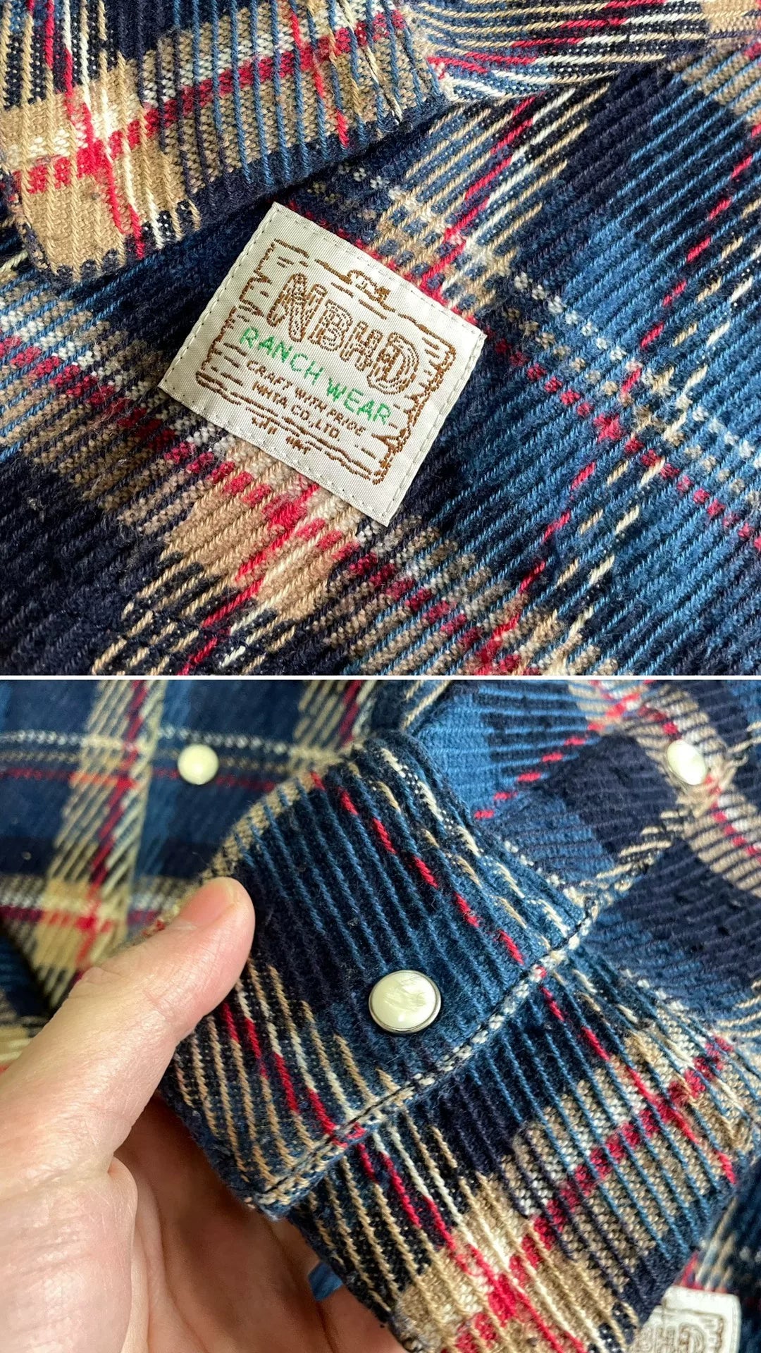 NEIGHBORHOOD KING BOA Plaid Jacket