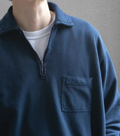 a.presse 26ss Vintage Half Zip Sweatshirt