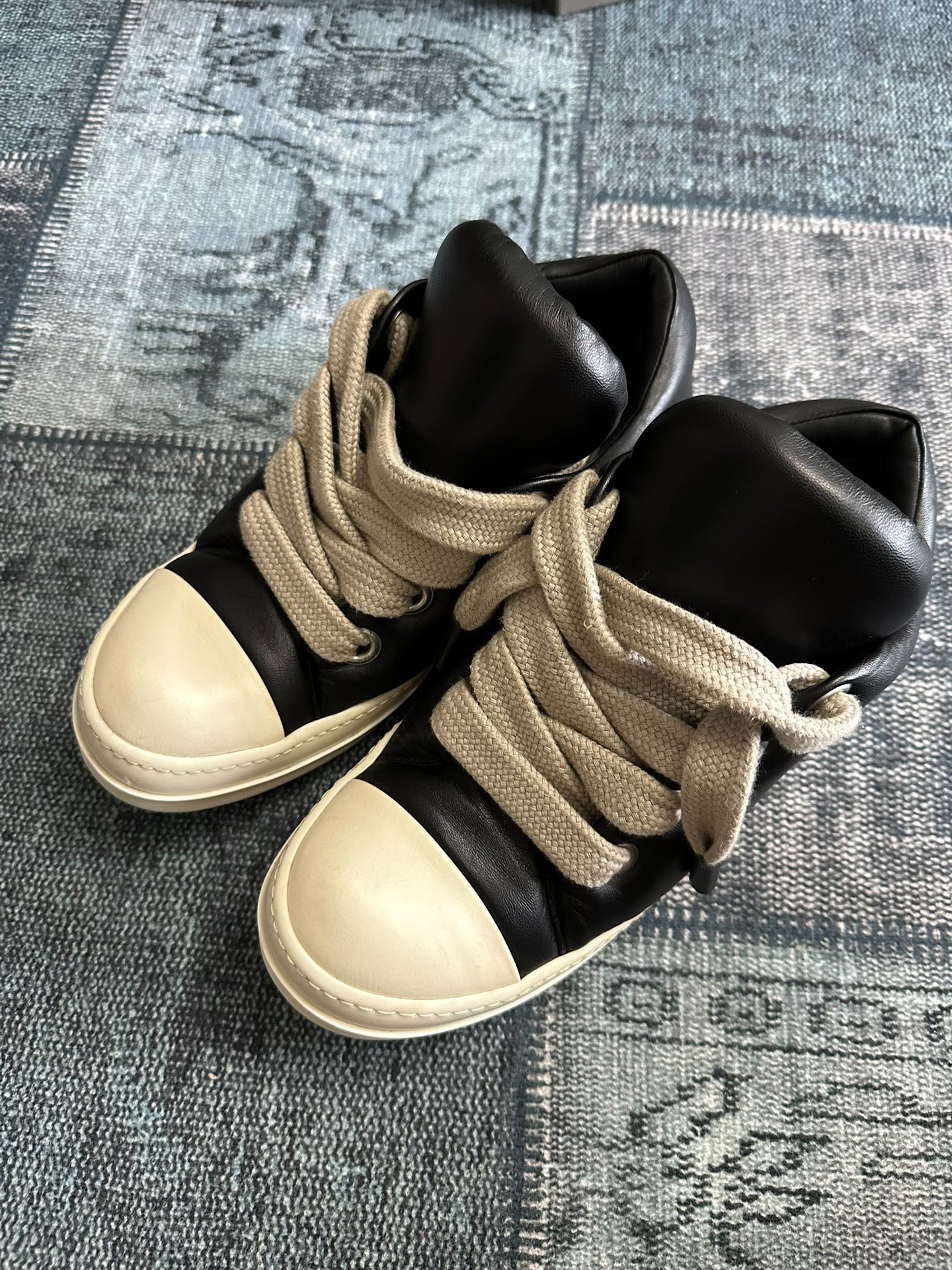 Rick Owens Black Low-Top Chunky Shoes