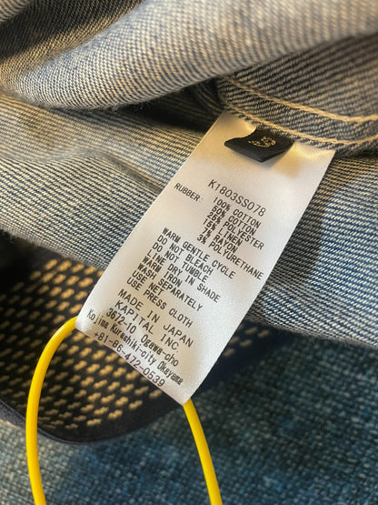 Kapital Denim Short Sleeve Top with Blue Dye