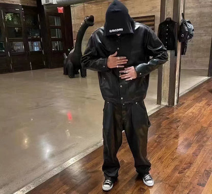 Chrome Hearts Flerkne Leather Carpenter Pants