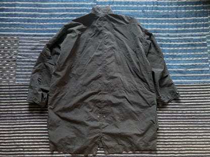 porter classic military coat in black