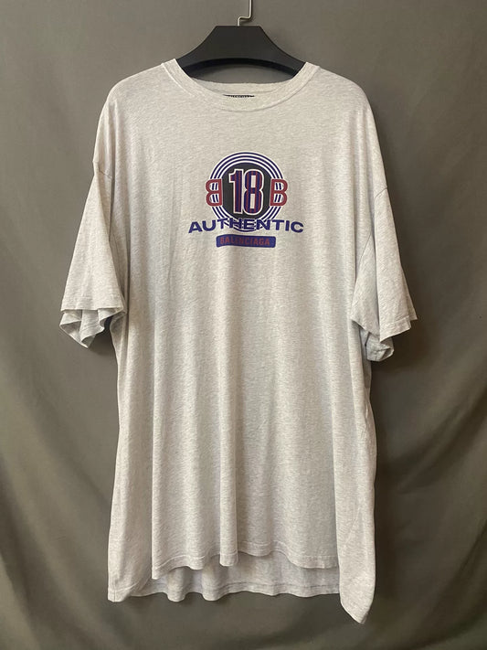 balenciaga gray short sleeve t-shirt