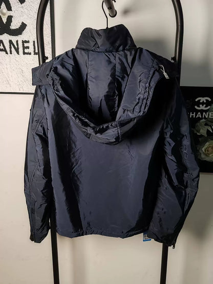 Prada Nylon Jacket with Metal Triangle Logo