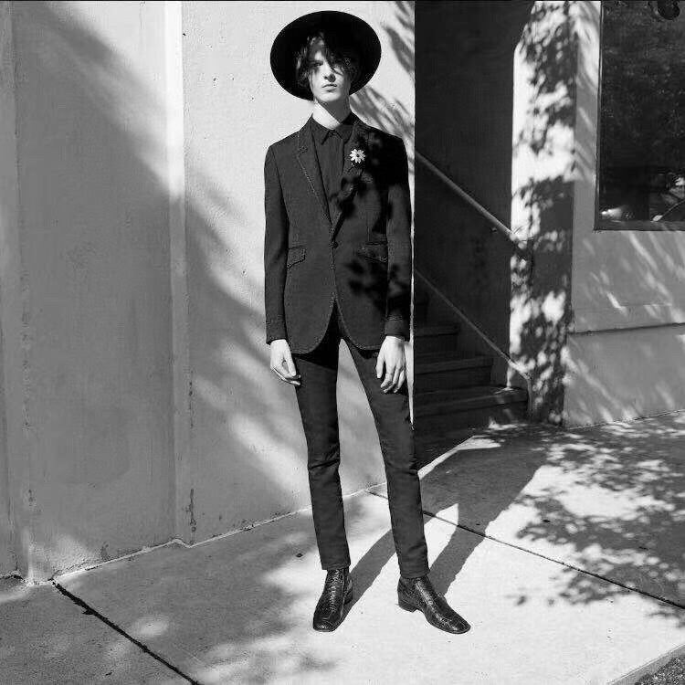 Saint Laurent Dark Gray Wool Blazer