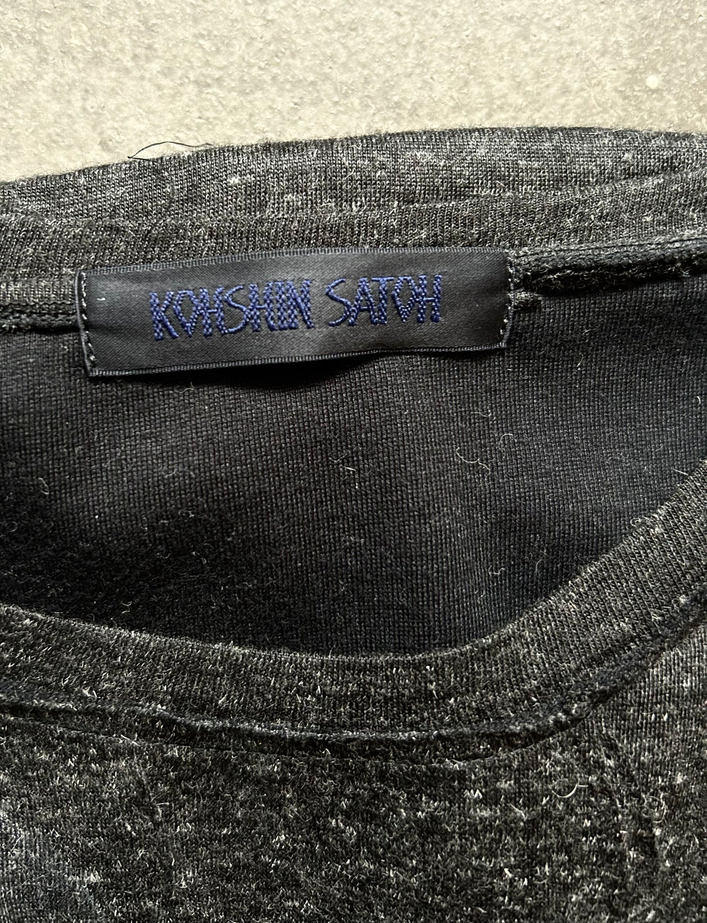 asymmetrical layered long-sleeve top