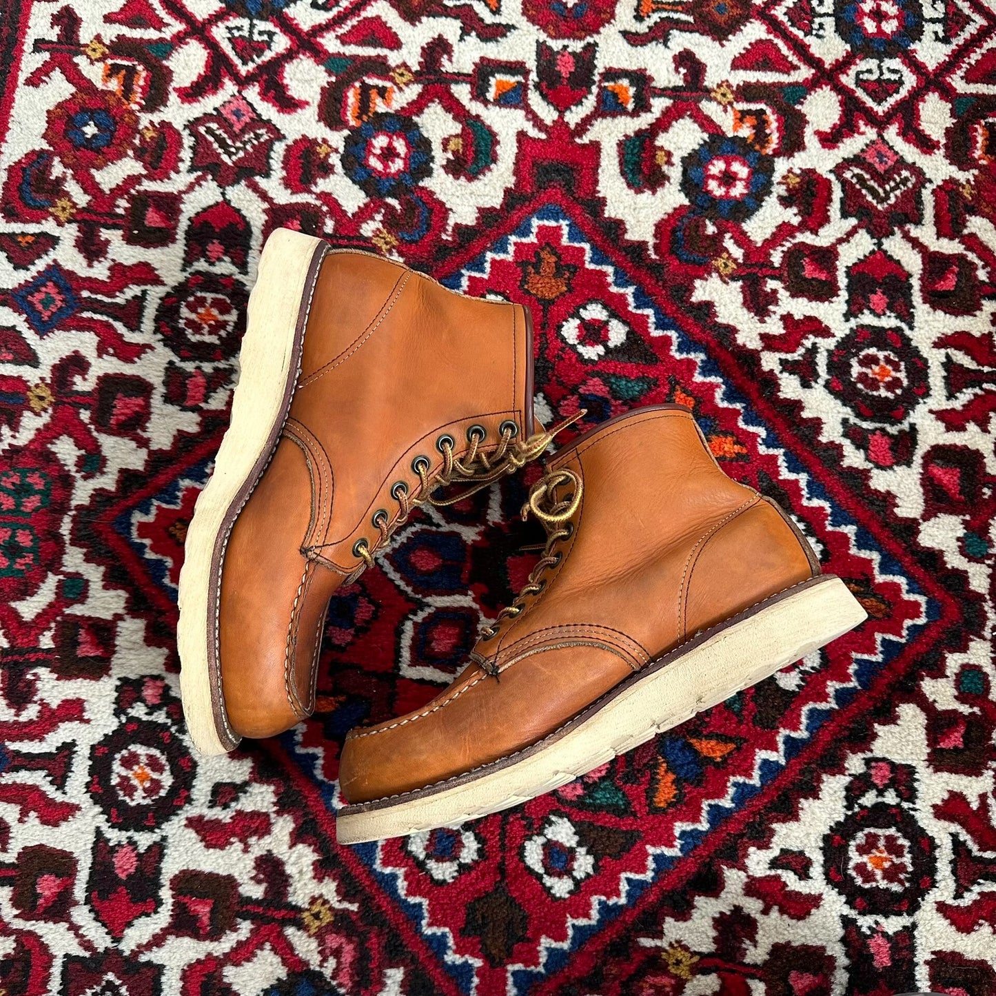 Red Wing 875 Boots with Dog Stamp