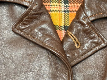 Freewheelers Four Corners Brown Leather Jacket