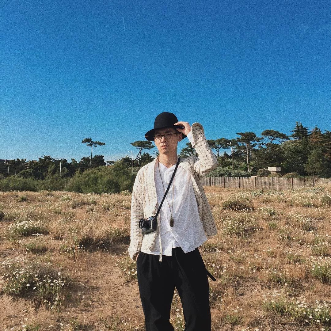 visvim sashiko lhamo shirt in white