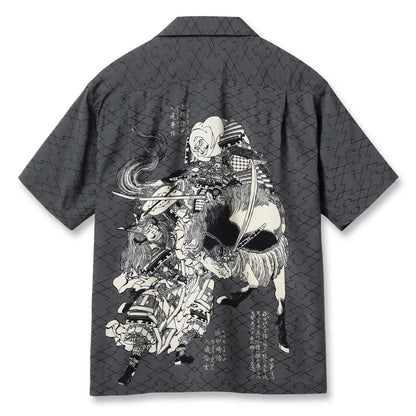 SUN SURF Hokusai Rayon Hawaiian Shirt