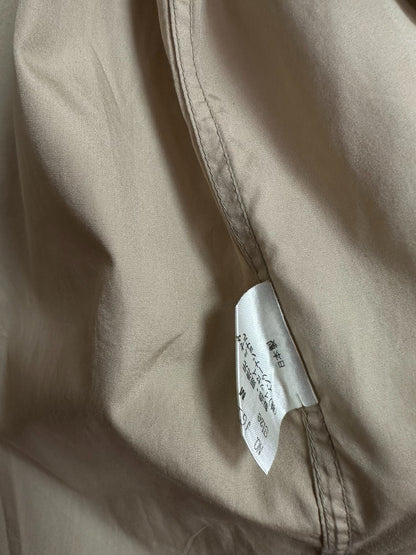 issey miyake 1980s beige stand-collar shirt