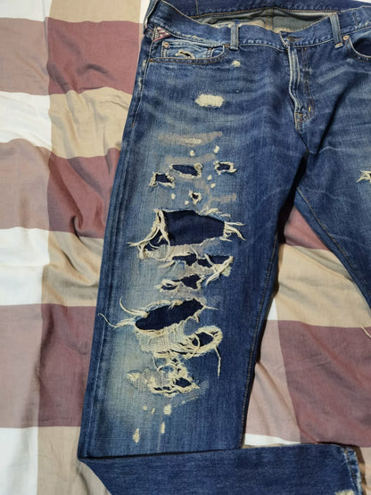 Ralph Lauren Denim&Supply Extreme Distressed Jeans