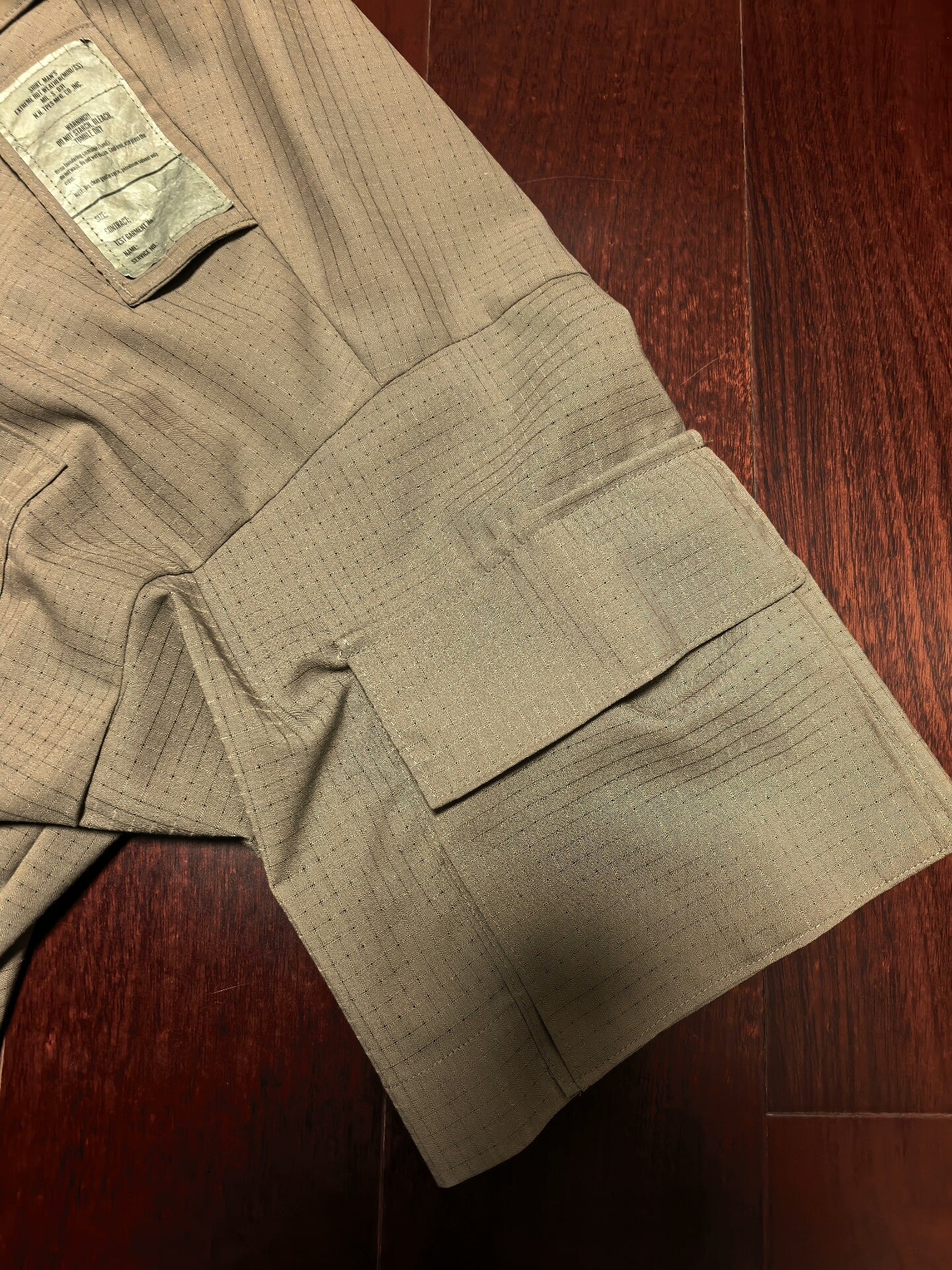 military short sleeve shirt in khaki