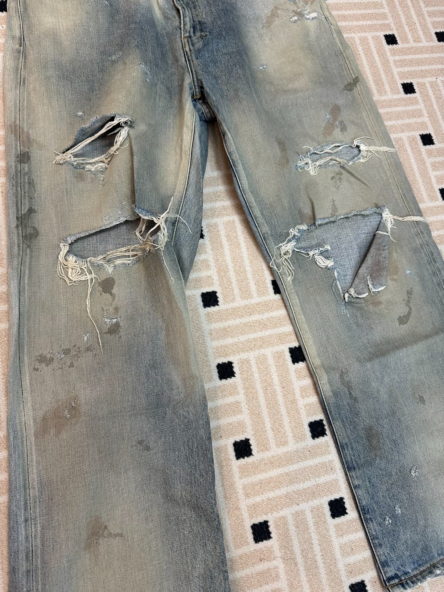 ANCELLM REMAKE TAPERED 5P DENIM
