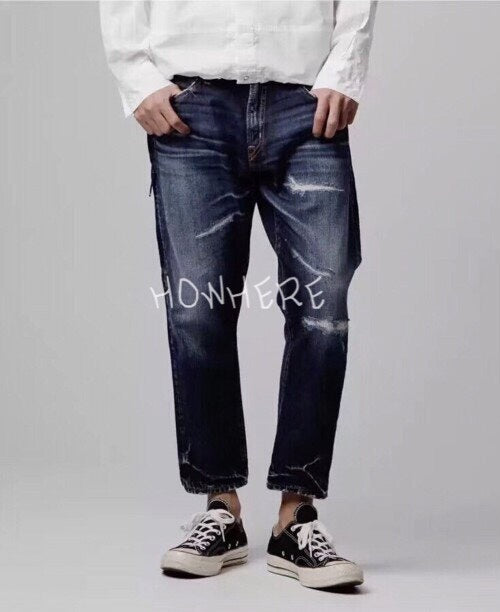 Vanquish & Fragment Washed Cropped Jeans