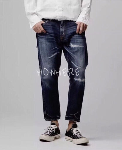 Vanquish & Fragment Washed Cropped Jeans