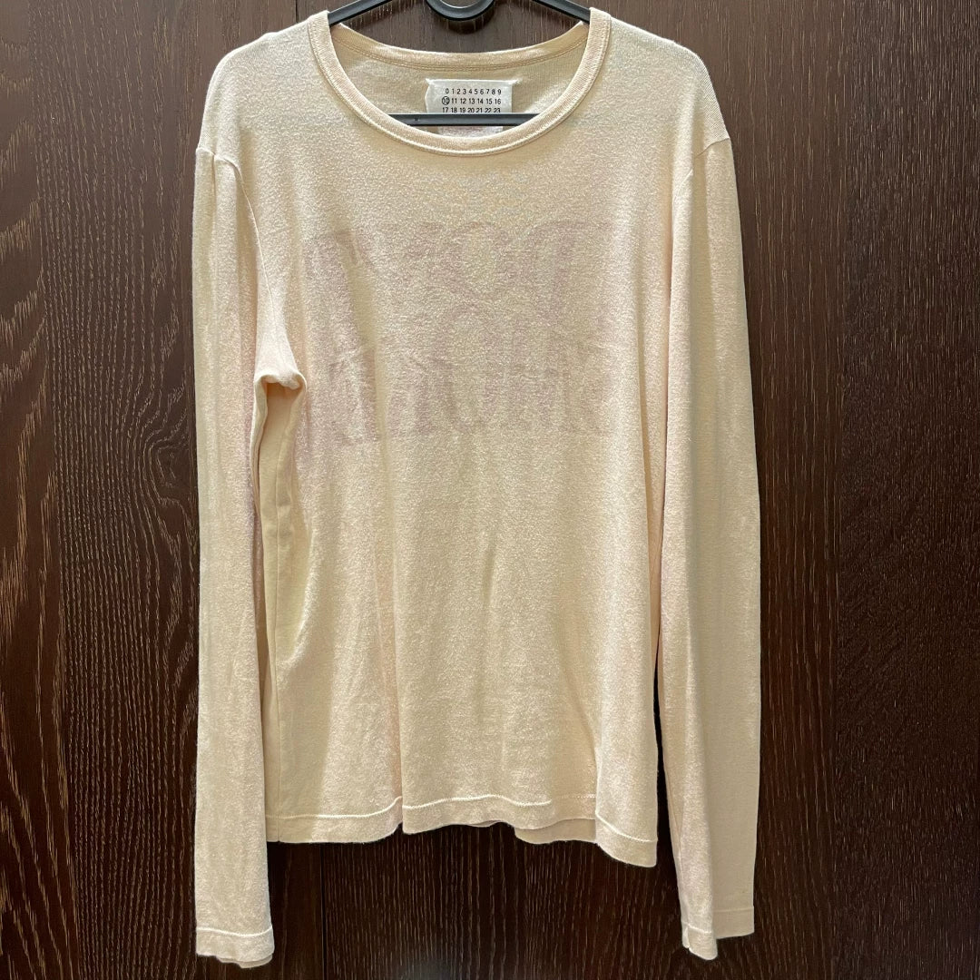 martin margiela long sleeve fitted top