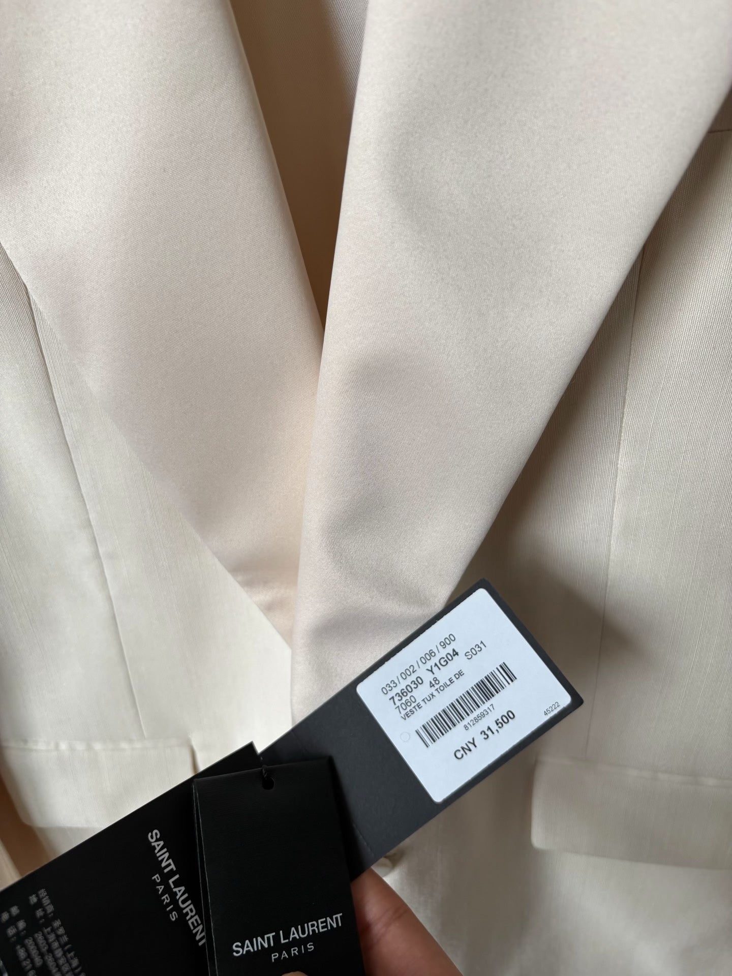 Saint Laurent Runway Padded Shoulder Blazer