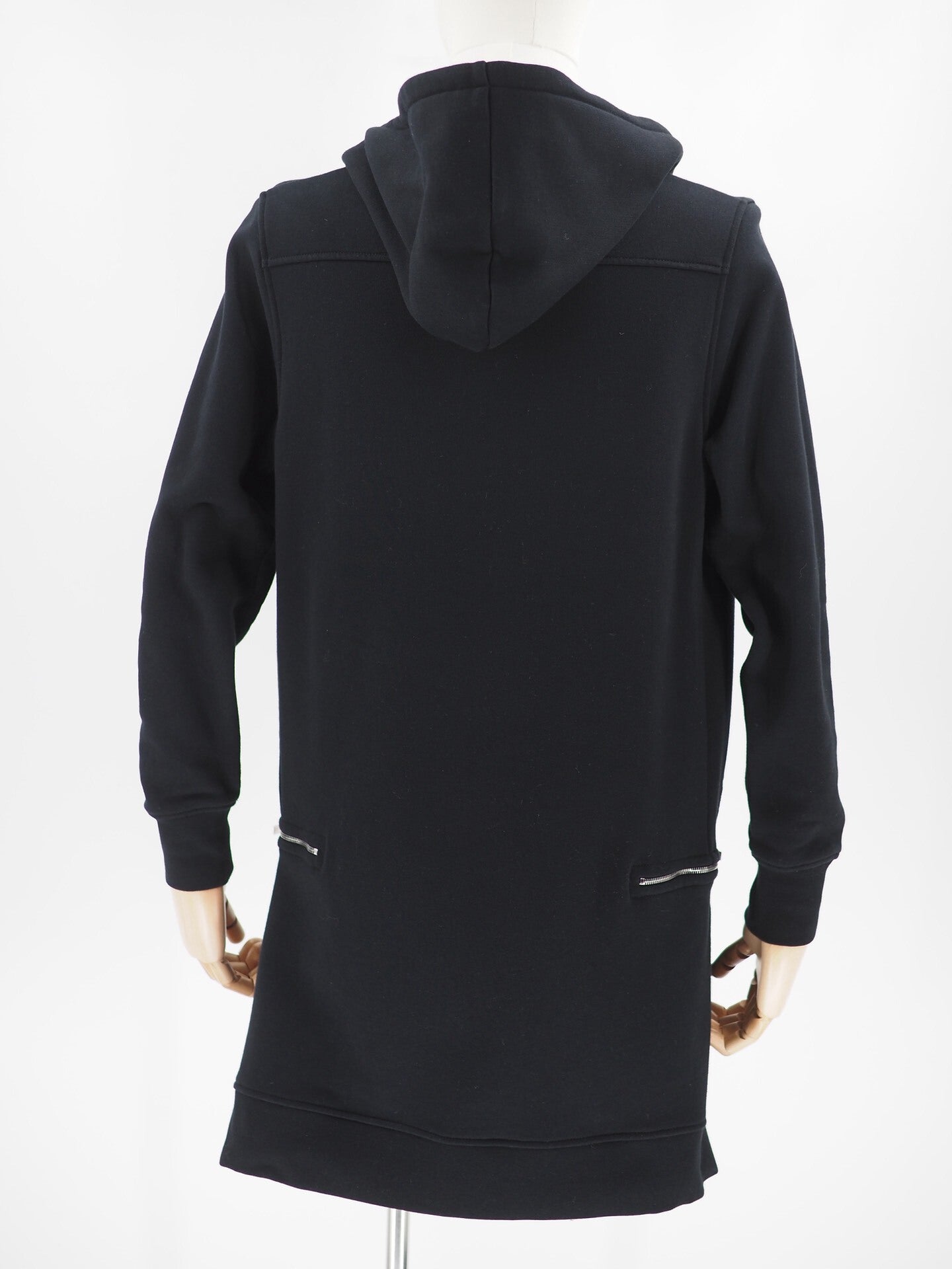 alexander mcqueen zip long hoodie black xs