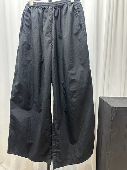 Acne Studios Black Wide-Leg Athletic Pants