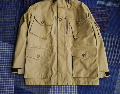 nanamica gore-tex cruiser jacket in beige