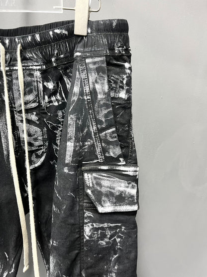 Rick Owens 21FW Painted Cargo Pants