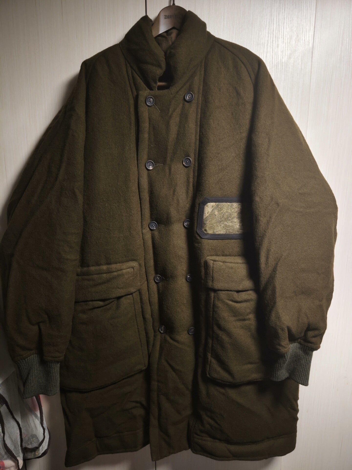 Ziggy Chen 21AW Double-Breasted Long Down Coat