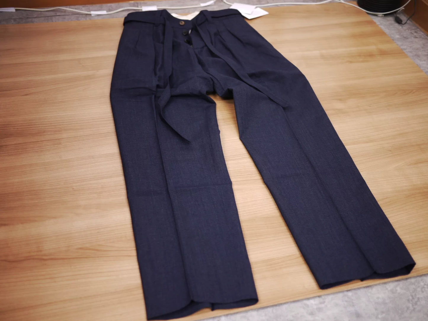 navy visvim hakama pants for men