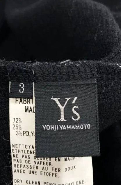 Y's Yohji Yamamoto Black Wool Jacket