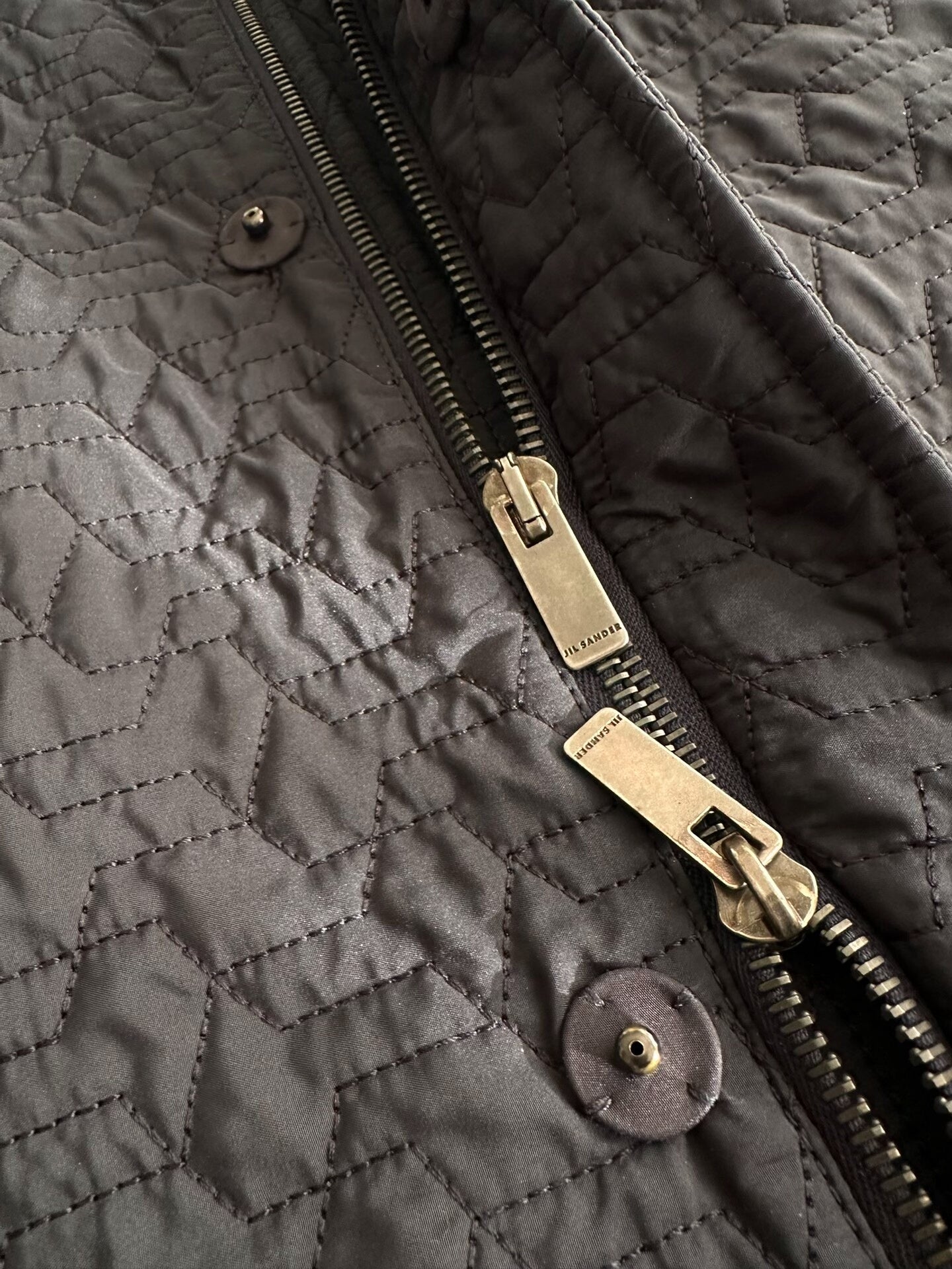 JIL SANDER RAF SIMONS Geometric Pattern Coat