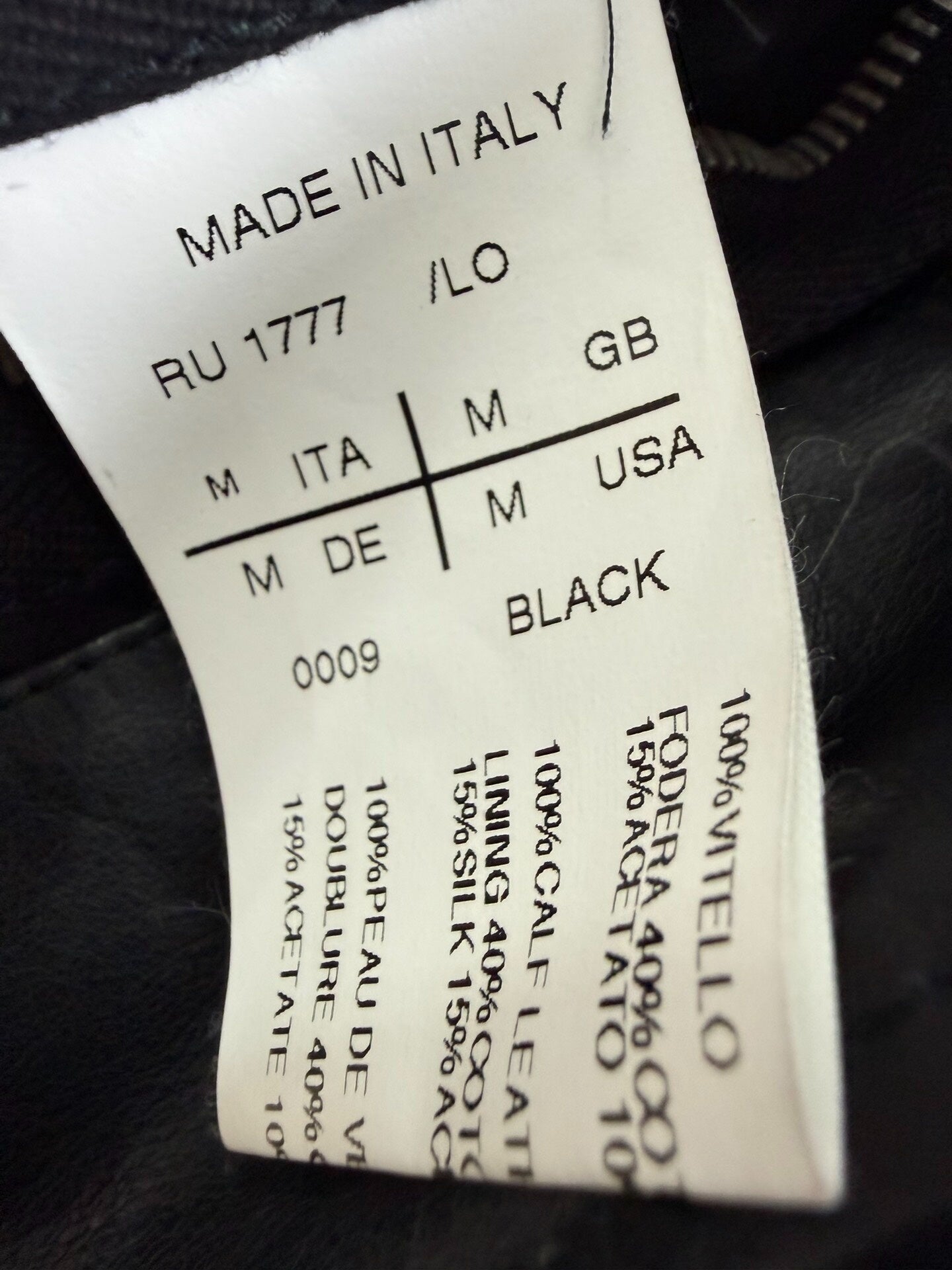 Rick Owens Stand Collar Biker Jacket