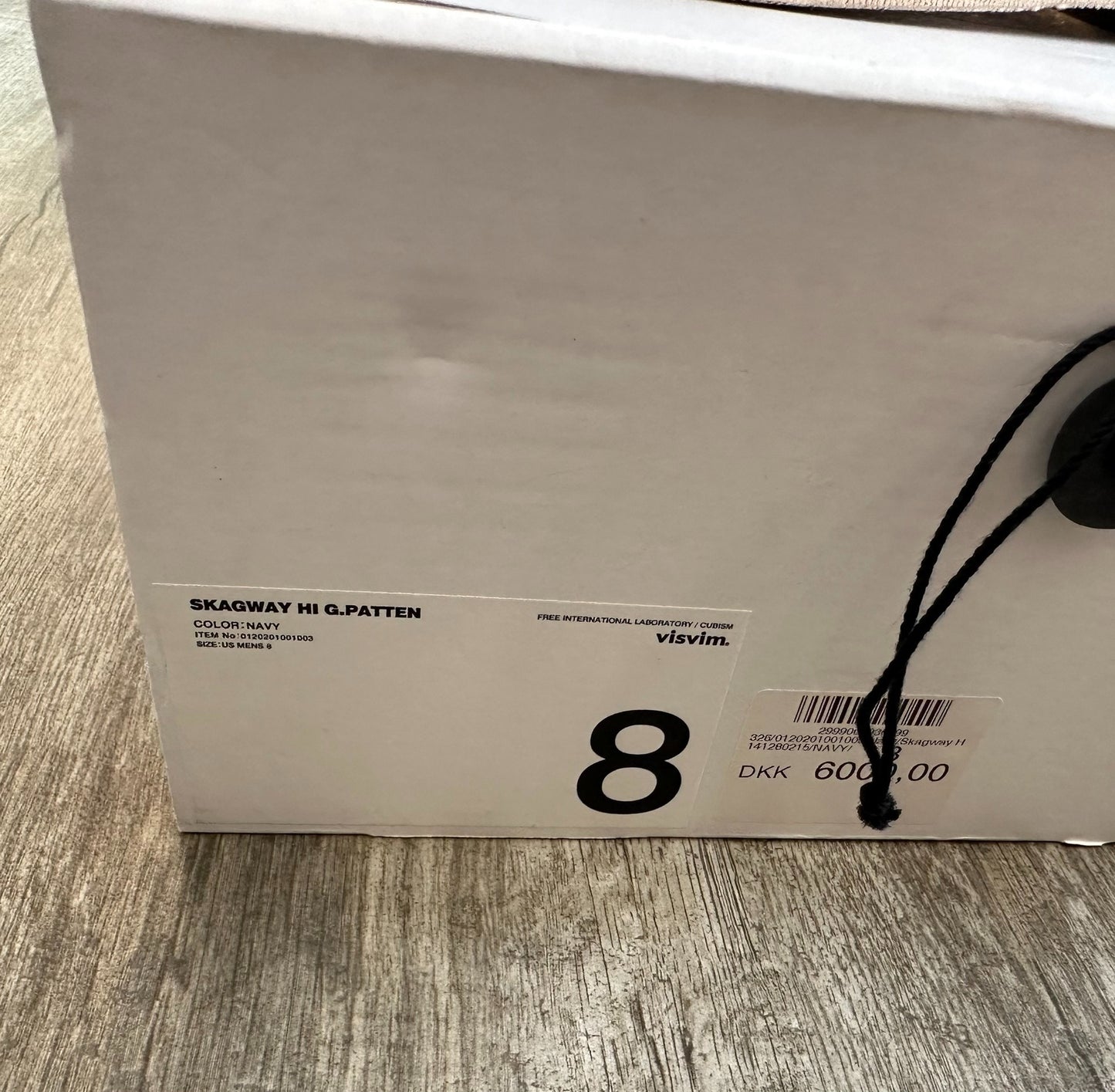 visvim skagway hi g.patten navy canvas shoes