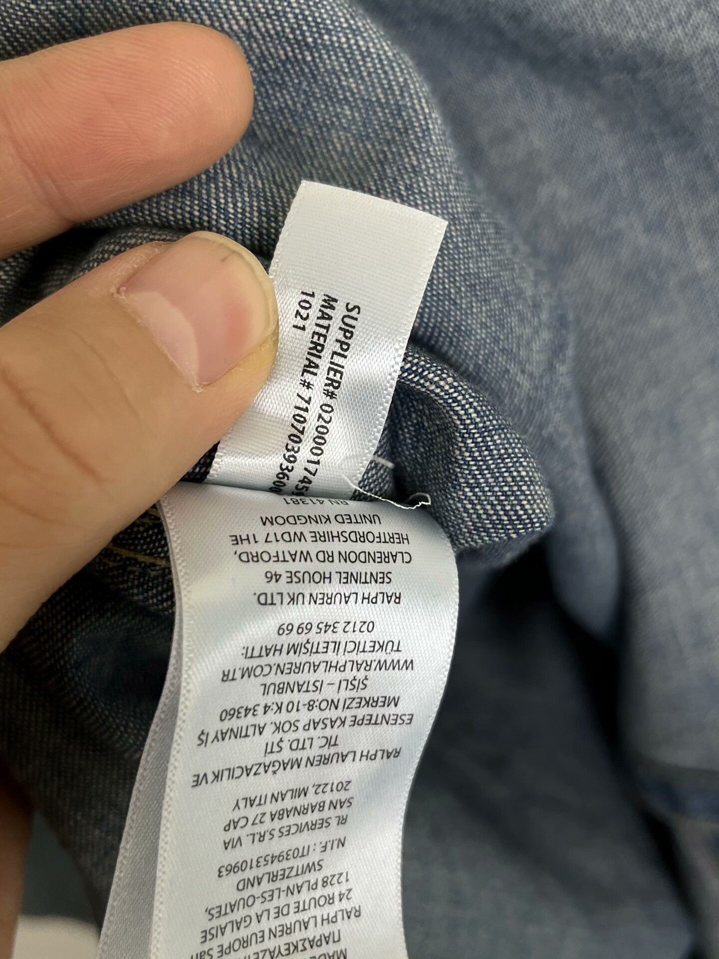 Polo Ralph Lauren 22SS Classic Denim Shirt